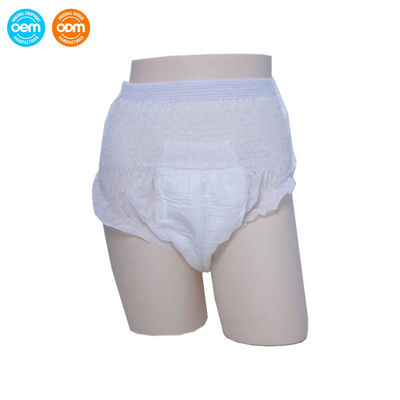 Un bon prix. Double élastique, manchettes de jambe debout, couches jetables pour adultes, barrière Anti-fuite latérale, slips d'incontinence, ajustement sécurisé en ligne